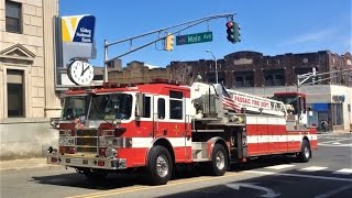 Passaic NJ Fire Department Newly Acquired Ladder 1 Responding on Passaic St through Main Ave [upl. by Grassi]