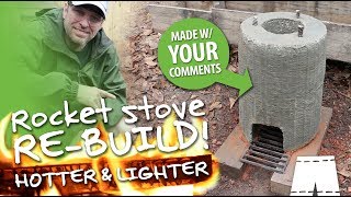 How To Make A Concrete And Perlite Rocket Stove [upl. by Brien113]