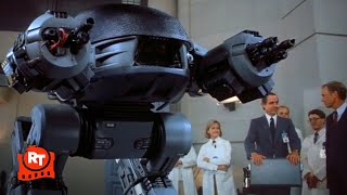 RoboCop 1987  ED209 Scene  Movieclips [upl. by Elvina]