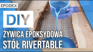 stół z żywicy epoksydowej  Rivertable  Tutorial [upl. by Lerud]