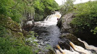 Ingleton water falls jump [upl. by Naleek]