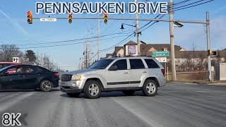 Driving Through Pennsauken NJ  USA 8K [upl. by Prima]