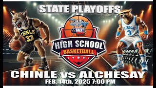 CHINLE vs ALCHESAY BOYS 3A State Basketball Pool Play [upl. by Coffin]