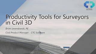 Productivity tools for surveyors in Civil 3D [upl. by Pontone134]