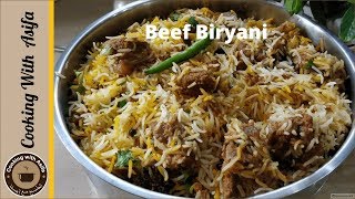 Perfect Degi Beef Biryani Recipe By Cooking with Asifa [upl. by Tandie]