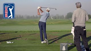 Dustin Johnsons range session at 3M Open [upl. by Airbma]