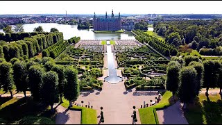 Denmark Frederiksborg Castle Drone Video [upl. by Alfons56]