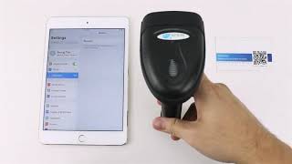 Bluetooth Barcode Scanner for iPhone iPad Android Tablet PC [upl. by Luht]