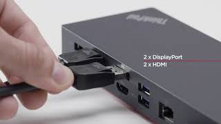 ThinkPad Hybrid USBC with USB A Dock Product Tour [upl. by Wylma]