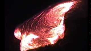 Hot Pahoehoe Lava on Kilauea Hawaii [upl. by Gregson]