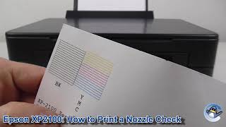 Epson Expression Home XP2100 How to Print a Nozzle Check Test Page [upl. by Reggi]