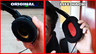 How to make ear pads  SIMPLE LIFE HACK [upl. by Lledualc]