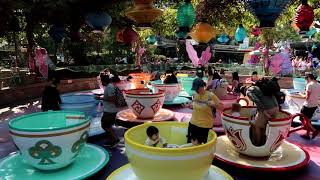 Mad Tea Party Teacups Ride  Disneyland [upl. by Okoyk308]