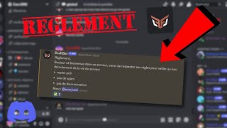 Tuto comment faire un règlement avec Draftbot  Discord [upl. by Orelu291]