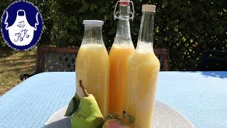 Obstsaft aus Birnen und Äpfel ohne Zuckerzusatz selber einkochen [upl. by Hesper]