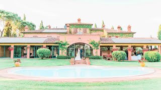 Destination Wedding in Tuscany at Private Estate  Villa LAntica Posta [upl. by Aihsenrad275]