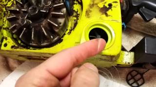 Chainsaw fuel line replacement in a Poulan [upl. by Araeic772]