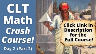 CLT Math Crash Course  Day 2 Part 2  Best Prep for the CLT Exam [upl. by Harbert]