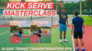 Kick Serve Masterclass  10Day Tennis Transformation EP4 [upl. by Amaryllis271]