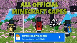 ALL OFFICIAL MINECRAFT CAPES ADDON  MCPE 120 [upl. by Nam]