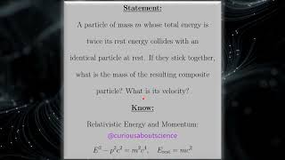 Problem 1233  Relativistic Mechanics Kinematics Introduction to Electrodynamics [upl. by Zarah897]