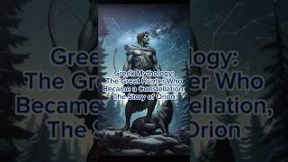 Greek Mythology The Great Hunter Who Became a Constellation Story of Orion ai mythology orion [upl. by Ehsiom]