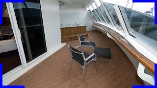 MSC Grandiosa Aurea Suite Cabin Tour in detail  12010  4K [upl. by Rokach]