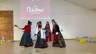 New Nepali Christmas dance Sakela [upl. by Sivrat]