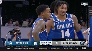 Georgetown vs Seton Hall  202419  NCAAB Game [upl. by Merline]