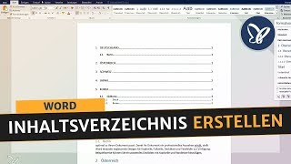 Word Tutorial Inhaltsverzeichnis erstellen manuelle und automatische Funktion [upl. by Atinnod]