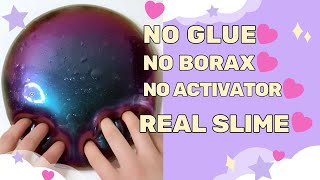 How To Make A ❌No Glue ❌No Borax Slime  Homemade Diy Slime without❌ glue ❌borax  ❌activator [upl. by Engapmahc504]