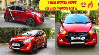 This modified Hyundai Eon has 12 speakers 😱  Hyundai Eon  Eon Modified  Modified Cars [upl. by Hildegarde494]