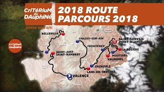 The route for the 70th edition  Critérium du Dauphiné 2018 [upl. by Tezil]