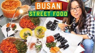 KOREAN STREET FOOD at Gukje Market in Busan [upl. by Pasho257]