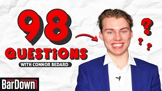 98 QUESTIONS WITH 98 CONNOR BEDARD [upl. by Mccallum]