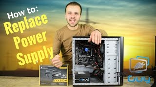 How to Replace a Power Supply in a Desktop PC  Advice and installation [upl. by Ferdinand]