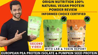 Origin nutrition Vegan plant protein review  Best unflavored Plant protein with digestive enzymes [upl. by Leahicm676]