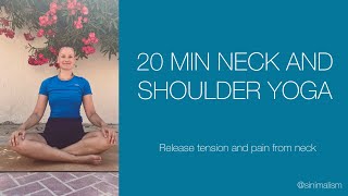 20min Neck and Shoulder Release Yoga  Relief for Neck Pain [upl. by Denni]