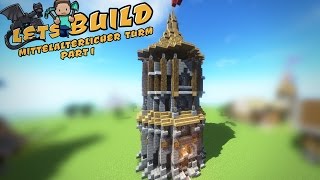 Mittelalterlicher TURM  Minecraft Tutorial [upl. by Selma41]