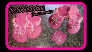 chinelo bordado com flor de pérola craquelada 💗 [upl. by Baggs]