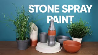 Stone Effect Spray Paint  Ideas amp Top Tips [upl. by Erkan345]