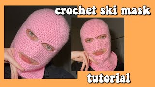 EASY Crochet Ski Mask Tutorial [upl. by Dhiren]