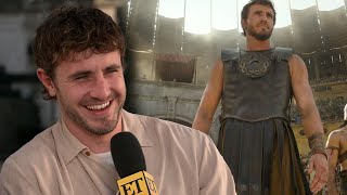 Gladiator II Paul Mescal on Film Training and Wanting a Shorter Costume Exclusive [upl. by Chavey]