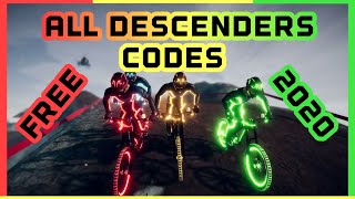 ALL CODES IN DESCENDERS  EVERY IN GAME ITEM AND MORE [upl. by Newlin534]