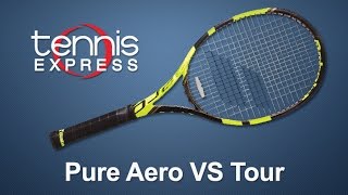 Babolat Pure Aero VS Tour Tennis Racquet Review  Tennis Express [upl. by Mandle]