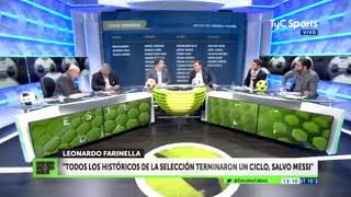 ESTUDIO FUTBOL  17 DE AGOSTO 2018  PAGANI ENAMORADO CON LA LISTA DE LA SELECCIÓN  HABLO LAMMENS [upl. by Sabba]