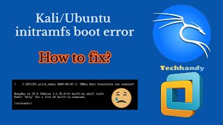 Fix Initramfs Problem  Kali Linux [upl. by Lenoel299]