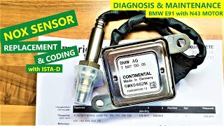 NOX SYSTEM diagnosis  NOX SENSOR replacement and coding  BMW E91 engine N43 [upl. by Peterus]