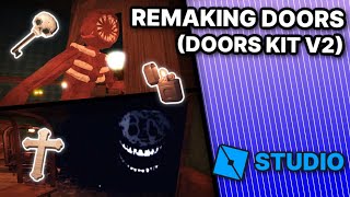 ROBLOX DOORS KIT V2  How to setup in ROBLOX STUDIO [upl. by Tallbot]