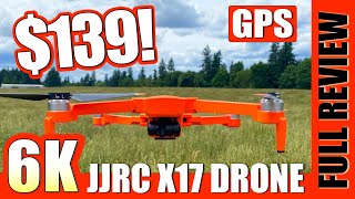 Fantastic 6K Drone  JJRC X17 6K Foldable Gps Drone Review 💚 [upl. by Ettie672]